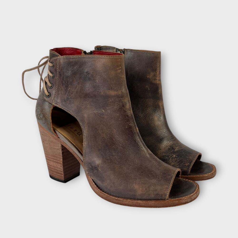 Bed Stu Angelique Leather Heeled Bootie Size 10
